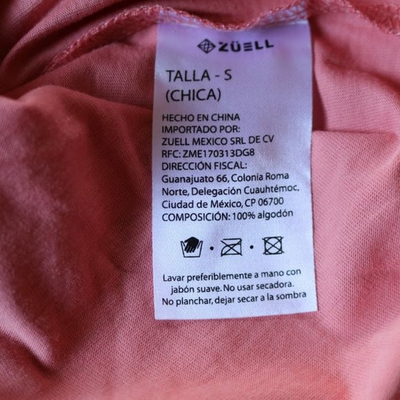 Zuell BALANCE Graphic Crew Neck Tee - Coral, S - Picture 13 of 16